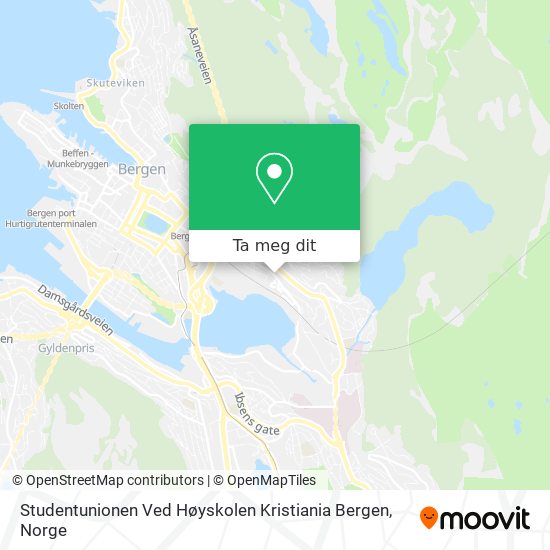 Studentunionen Ved Høyskolen Kristiania Bergen kart