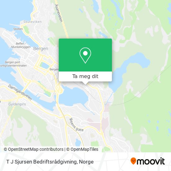 T J Sjursen Bedriftsrådgivning kart