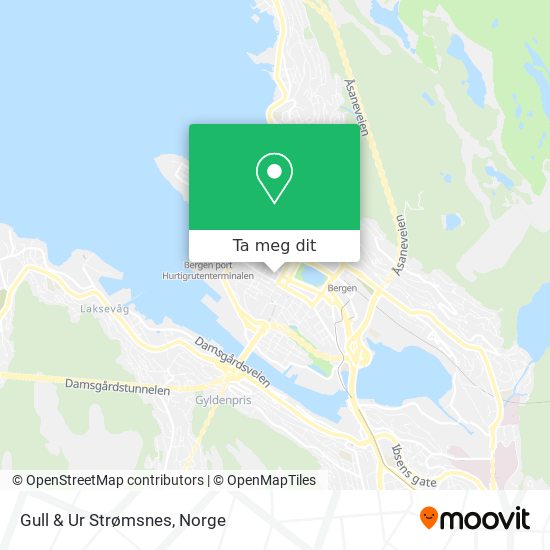 Gull & Ur Strømsnes kart