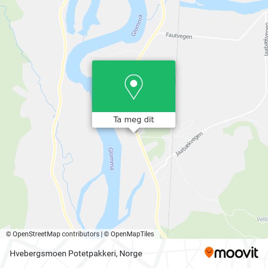 Hvebergsmoen Potetpakkeri kart