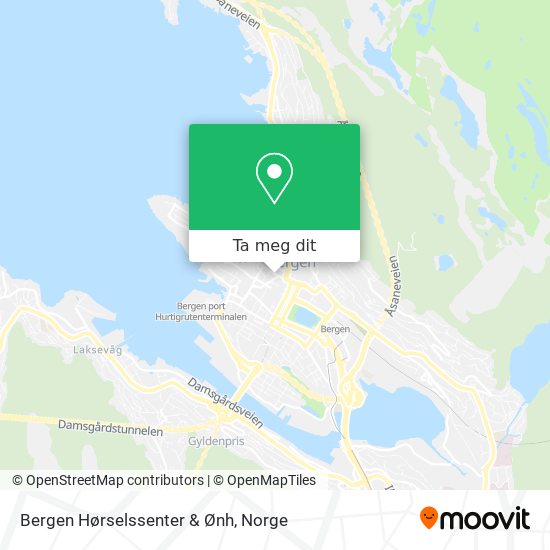 Bergen Hørselssenter & Ønh kart