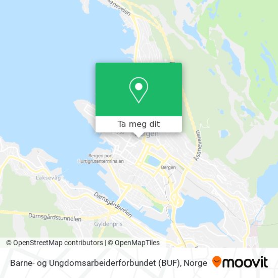 Barne- og Ungdomsarbeiderforbundet (BUF) kart