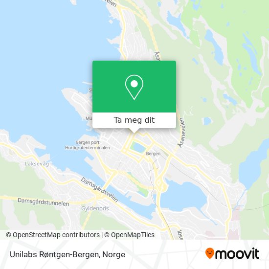 Unilabs Røntgen-Bergen kart