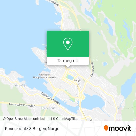 Rosenkrantz 8 Bergen kart