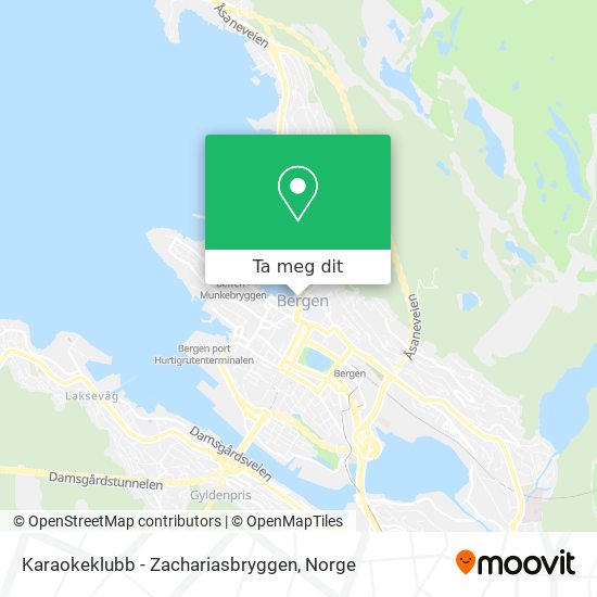 Karaokeklubb - Zachariasbryggen kart