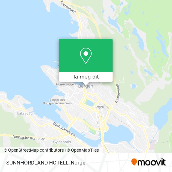 SUNNHORDLAND HOTELL kart