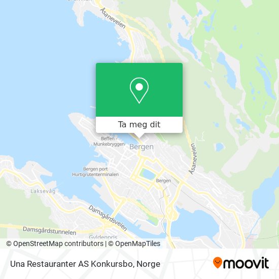 Una Restauranter AS Konkursbo kart