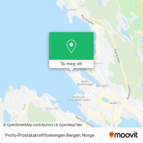 Profo-Prostatakreftforeningen Bergen kart