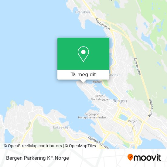 Bergen Parkering KF kart