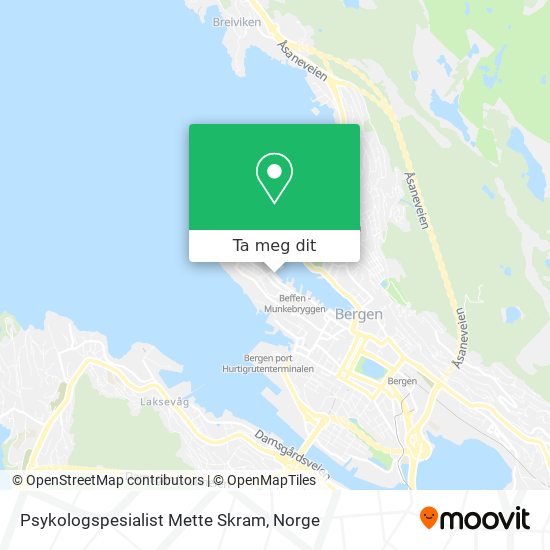 Psykologspesialist Mette Skram kart