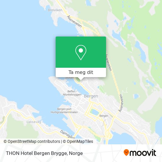THON Hotel Bergen Brygge kart