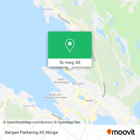 Bergen Parkering KF kart