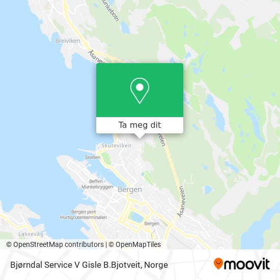 Bjørndal Service V Gisle B.Bjotveit kart