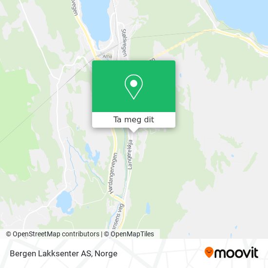 Bergen Lakksenter AS kart