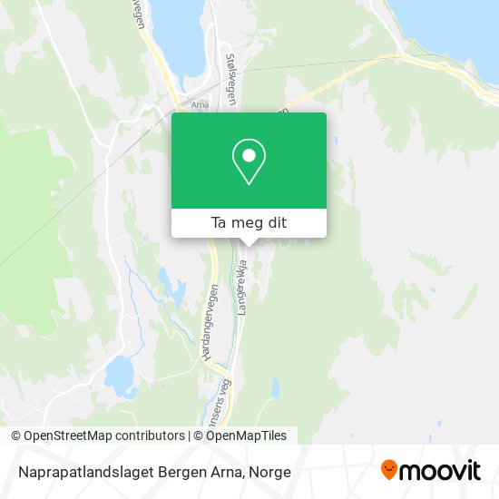 Naprapatlandslaget Bergen Arna kart