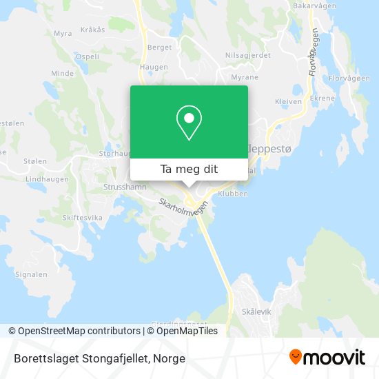 Borettslaget Stongafjellet kart