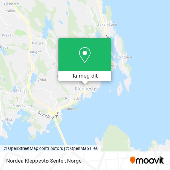 Nordea Kleppestø Senter kart