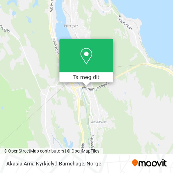 Akasia Arna Kyrkjelyd Barnehage kart