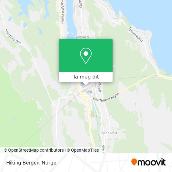 Hiking Bergen kart