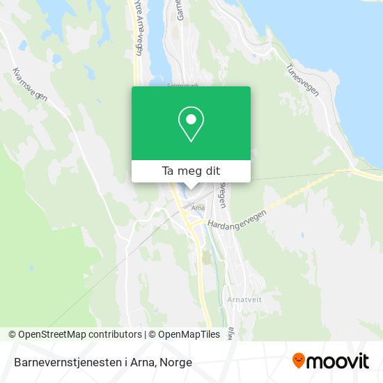 Barnevernstjenesten i Arna kart