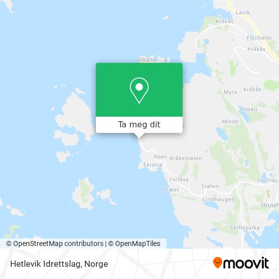 Hetlevik Idrettslag kart