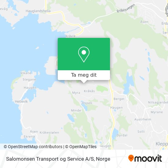 Salomonsen Transport og Service A / S kart