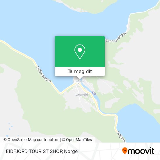 EIDFJORD TOURIST SHOP kart