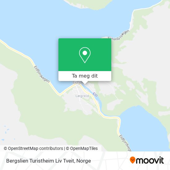 Bergslien Turistheim Liv Tveit kart