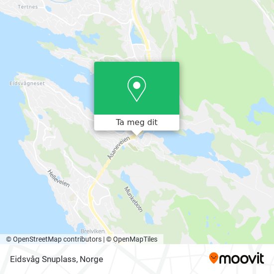 Eidsvåg Snuplass kart