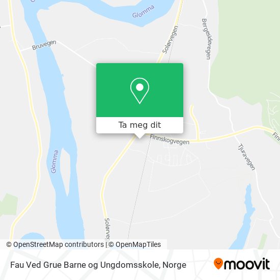 Fau Ved Grue Barne og Ungdomsskole kart