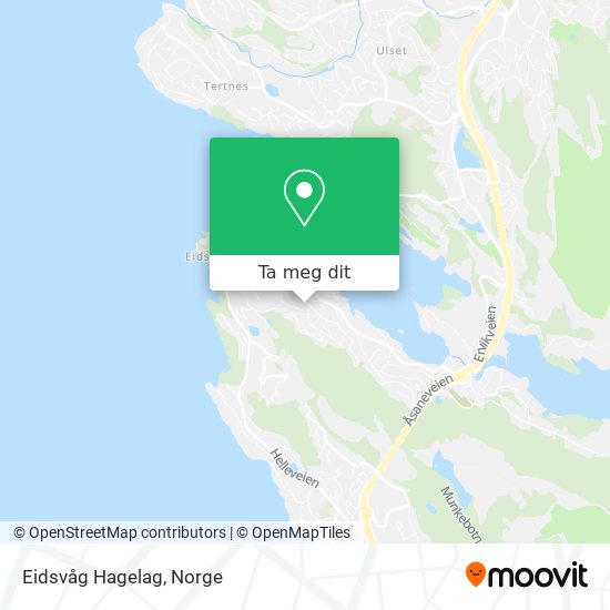 Eidsvåg Hagelag kart