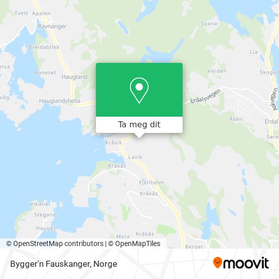 Bygger'n Fauskanger kart