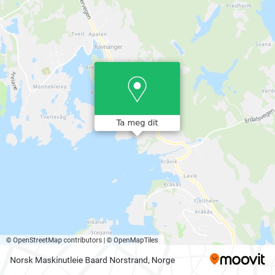 Norsk Maskinutleie Baard Norstrand kart