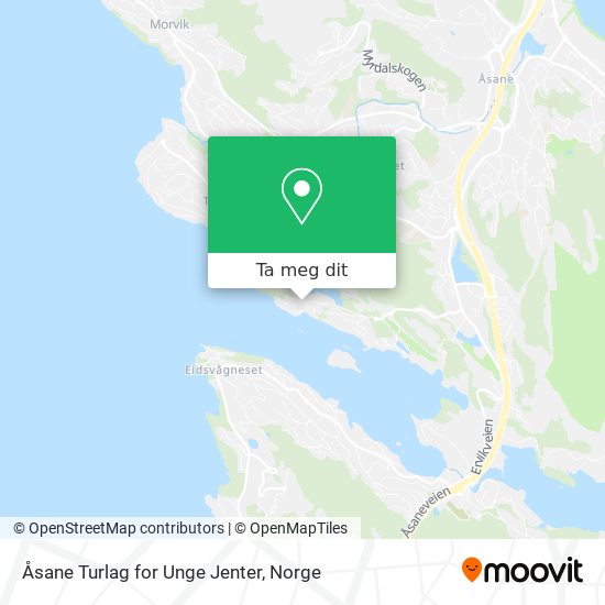 Åsane Turlag for Unge Jenter kart