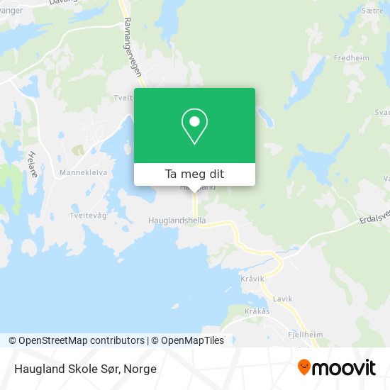 Haugland Skole Sør kart