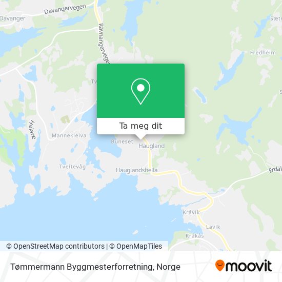 Tømmermann Byggmesterforretning kart