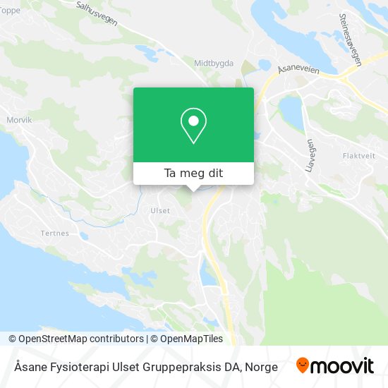 Åsane Fysioterapi Ulset Gruppepraksis DA kart