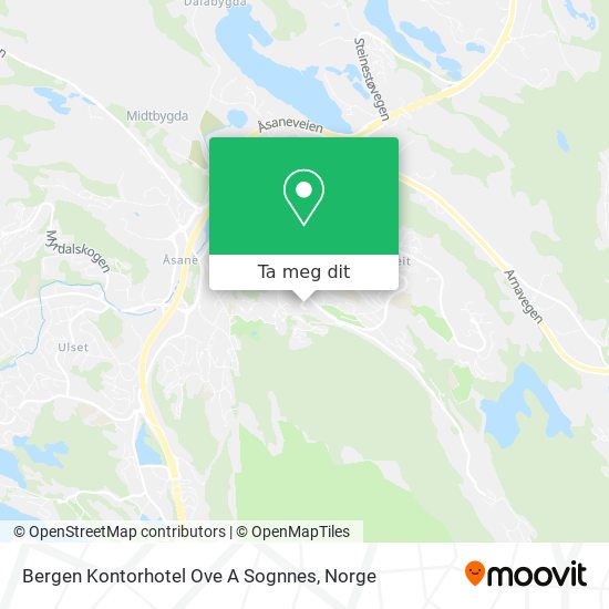 Bergen Kontorhotel Ove A Sognnes kart