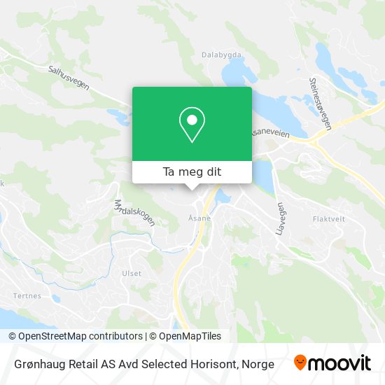 Grønhaug Retail AS Avd Selected Horisont kart