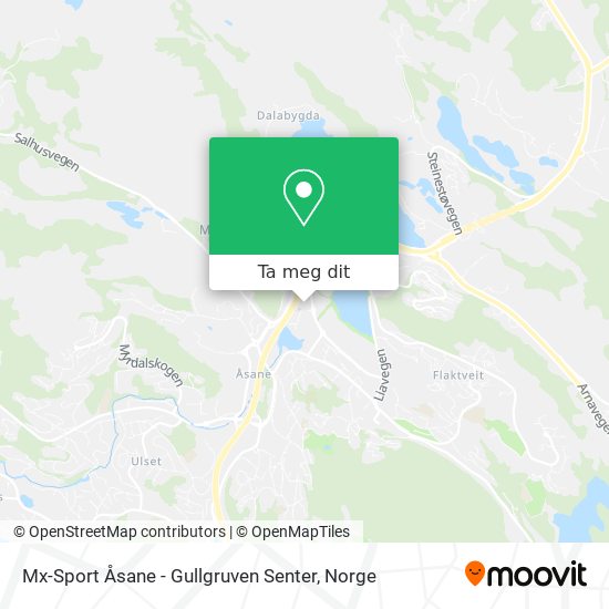 Mx-Sport Åsane - Gullgruven Senter kart