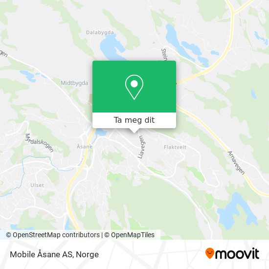 Mobile Åsane AS kart