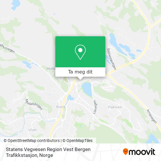 Statens Vegvesen Region Vest Bergen Trafikkstasjon kart