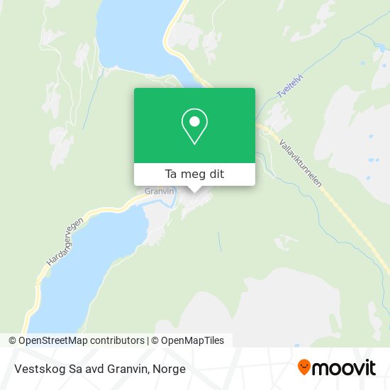 Vestskog Sa avd Granvin kart