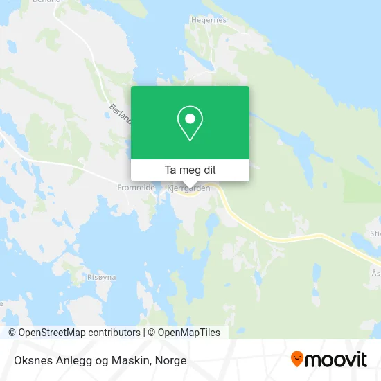 Oksnes Anlegg og Maskin kart