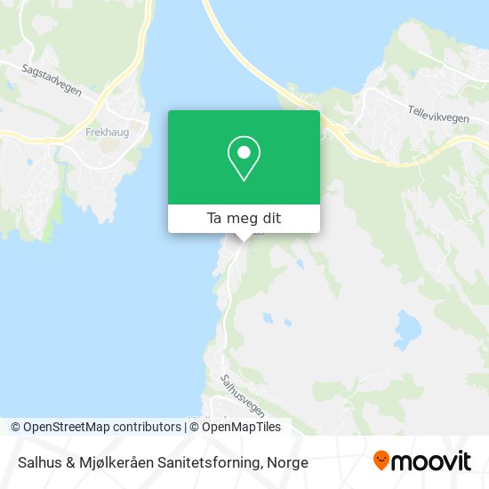 Salhus & Mjølkeråen Sanitetsforning kart