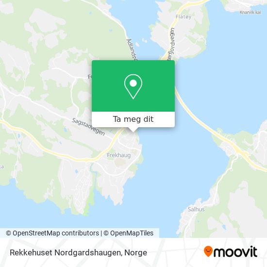 Rekkehuset Nordgardshaugen kart