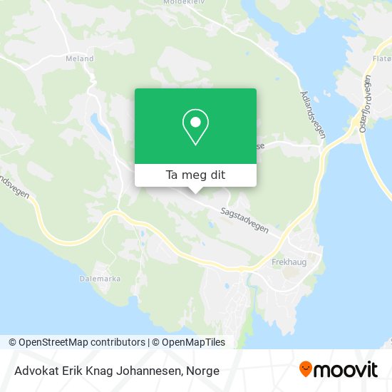 Advokat Erik Knag Johannesen kart