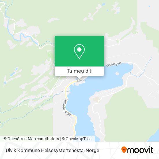 Ulvik Kommune Helsesystertenesta kart