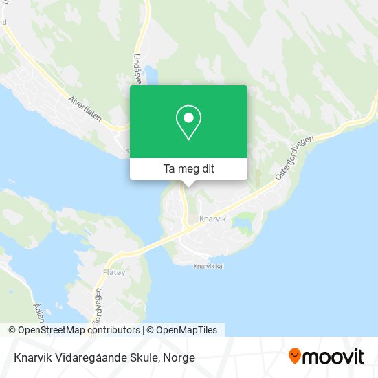 Knarvik Vidaregåande Skule kart