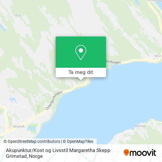 Akupunktur / Kost og Livsstil Margaretha Skepp Grimstad kart